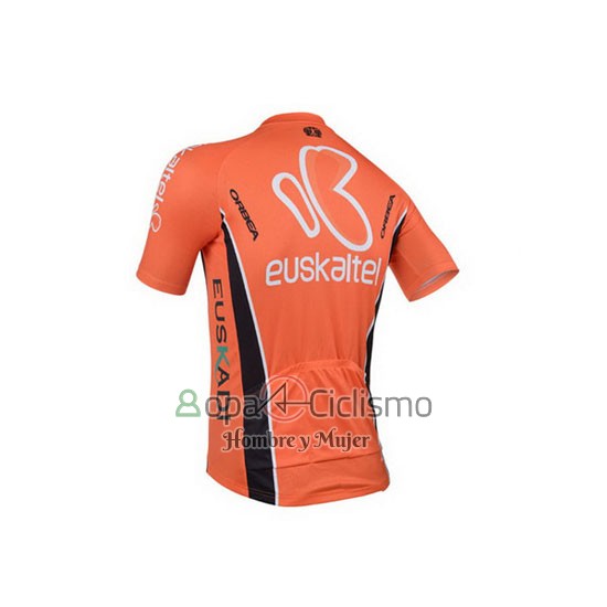 Euskalte Ropa Ciclismo Culotte Corto 2013 Hombre Mangas Cortas Naranja